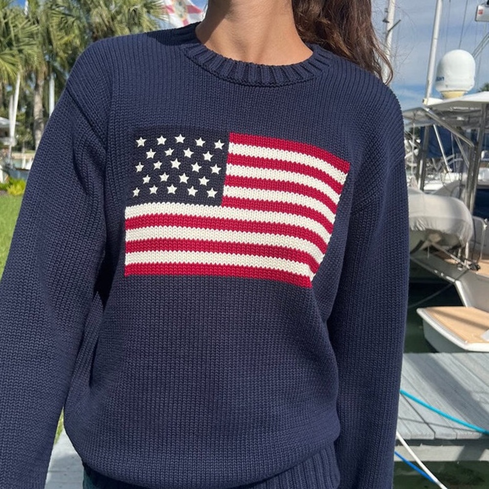 Brandy Melville American Flag Sweater
